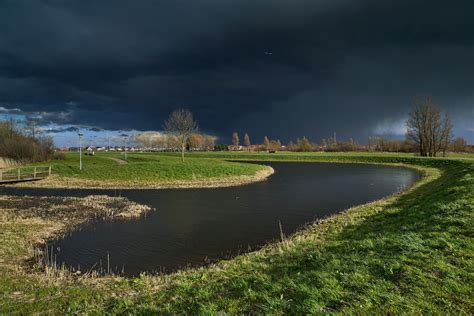 netherlands, Rivers, Grass, Thundercloud, Heemskerk, Nature Wallpapers HD / Desktop and Mobile ...