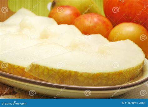 Sliced melon stock image. Image of food, refreshment - 11157289