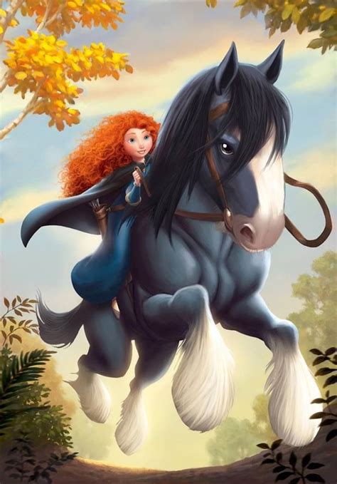 Brave's Merida cartoon illustration via www.Facebook.com/DisneylandForMisfits | Disney brave ...