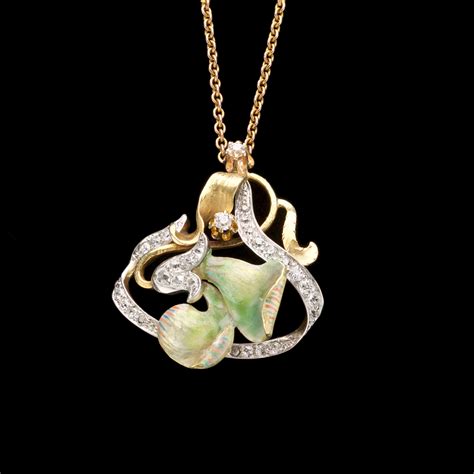 Art Nouveau pendant - Anne Schofield Antiques