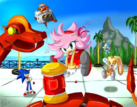 Amy Rose And Sonic Sonic X Screenshots