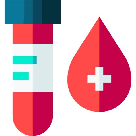 Blood test Basic Straight Flat icon