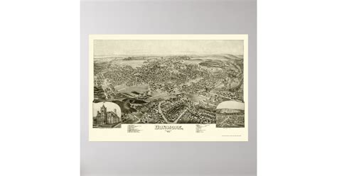 Dunmore, PA Panoramic Map - 1892 Poster | Zazzle