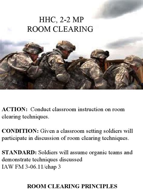 Room Clearing Principles | PDF | Military | Military Science