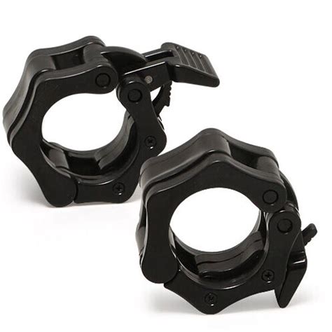 Barbell Collars, YIYIGUO Quick Release Non-slip Barbell Clamp Collars for 1-Inch Diameter Size ...