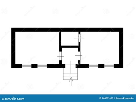 Apartment Plans. House Room Layout. Home Floorplan Stock Illustration - Illustration of circle ...