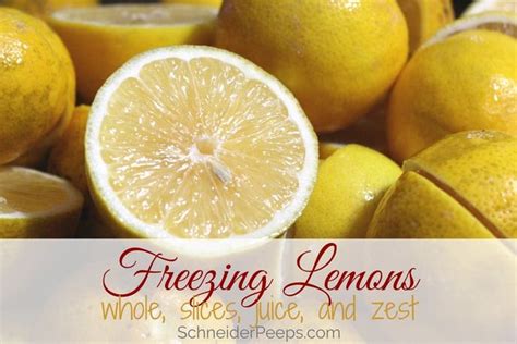 Freezing Lemons and Using Frozen Lemons - whole, slices, juice, and zest in 2022 | Freezing ...