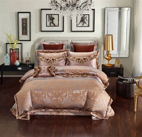 Aliexpress.com : Buy Luxury Queen King size Bedding sets Silk Cotton ...