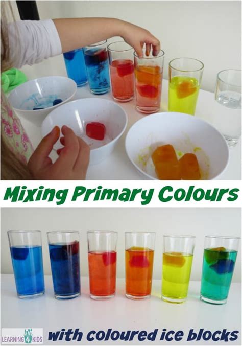 Exploring Mixing Primary Colours Activity | Learning 4 Kids