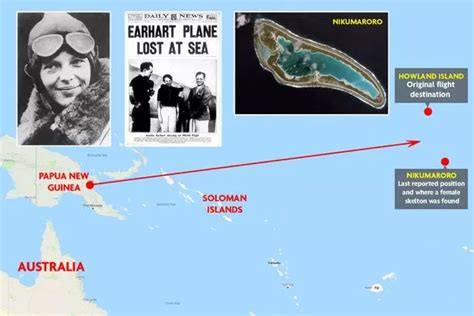 Where Did Amelia Earhart Crash Map