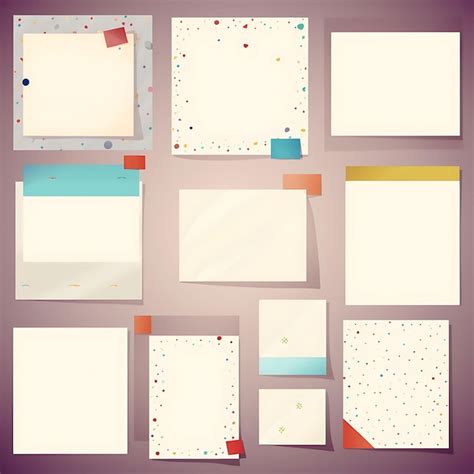 Premium AI Image | A Set Of Paper 2D Texture Design Difference Size And Colors Unique Creative ...