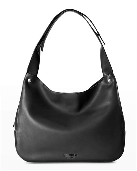 Shinola The Snap Leather Shoulder Bag | Neiman Marcus