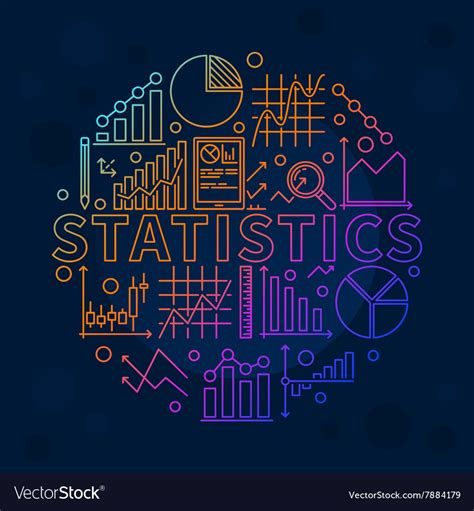 Bright statistics Royalty Free Vector Image - VectorStock