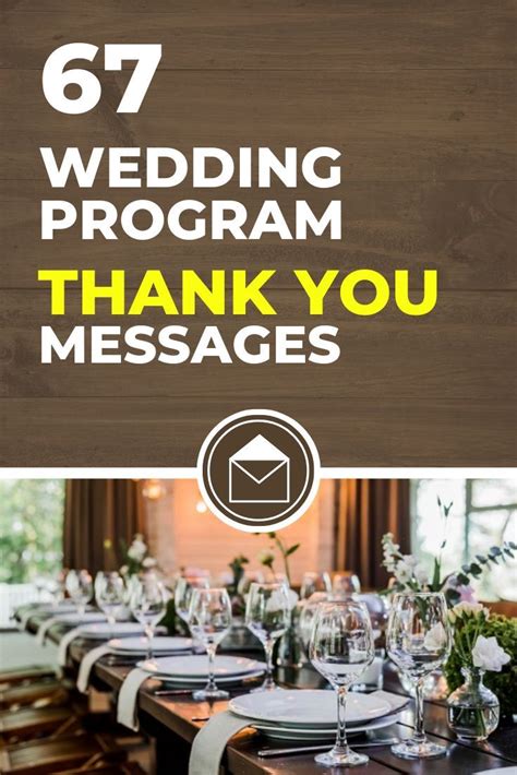Wedding program thank you – Artofit