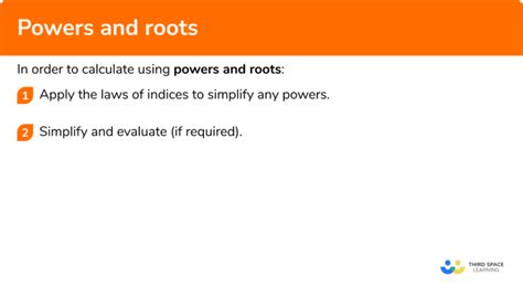 Powers And Roots - GCSE Maths - Steps, Examples & Worksheet