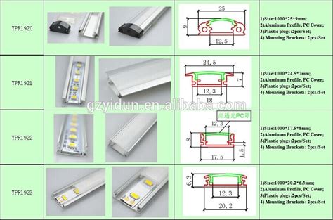 YIDUN Lighting Customized (1m 2m 3m) Aluminum Profile Led Strip Light ...