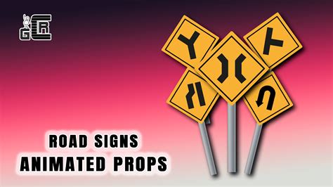 Animated Roads Signs Pack 2