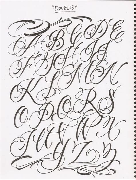 Font "double" | Tattoo fonts cursive, Fancy cursive fonts, Tattoo lettering styles