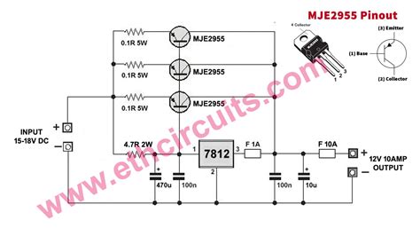 Best High Current DC Power Supply Circuit Diagram 5 Amp.