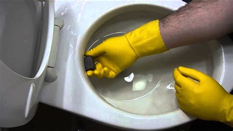 How To Remove Hard Water Stains From Toilet Bowl - YouTube