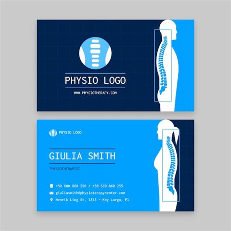 Visiting Card Design For Physiotherapist