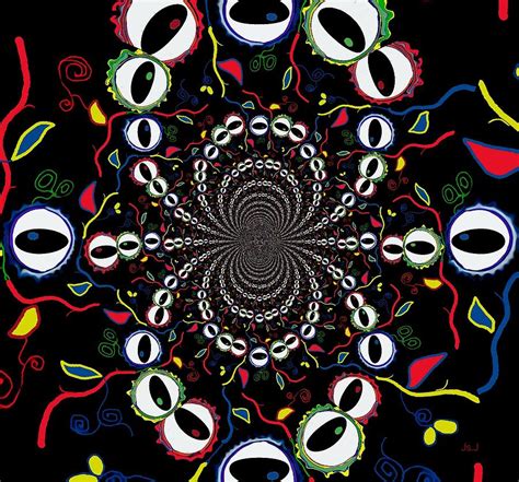 Hypnotic Digital Art by Jan Artist - Pixels