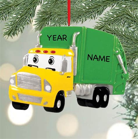 Custom Garbage Truck Personalized Kids Christmas Ornament, Best ...