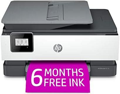 HP OfficeJet 8015e Wireless Color All-in-One Printer with 6 Months Free Ink with HP+(228F5A ...