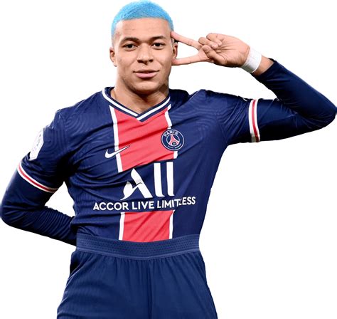 Kylian Mbappé Paris Saint-Germain football render - FootyRenders