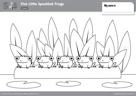 Five Little Speckled Frogs - Super Simple