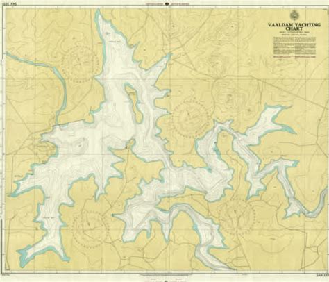 Maps - Vaal Dam Yachting Chart 1974 SAN 2051 Poster Map Digital ...