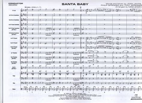 SANTA BABY | Holiday Music, Jazz Ensemble (Big Band) | Marina Music