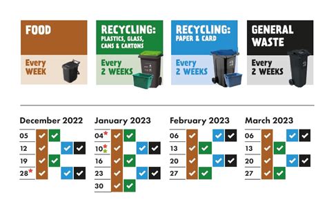 Recycle and Rubbish Collection Timetable 2022-2023 - Hadra