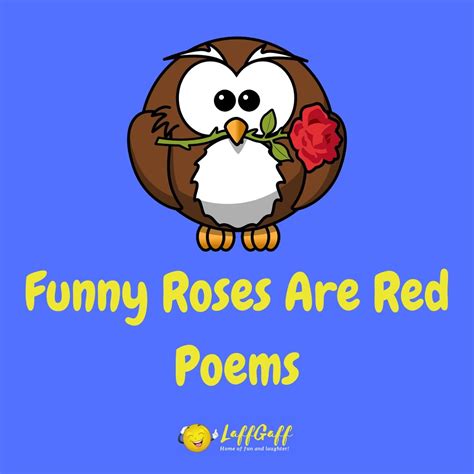 40+ Funny Roses Are Red Poems! | LaffGaff