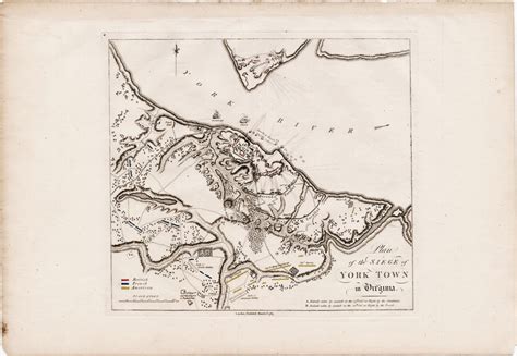 The Battle of Yorktown - Rare & Antique Maps