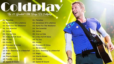 Top 20 Coldplay Greatest Hits Playlist 💛💛Best Songs Of Coldplay - YouTube