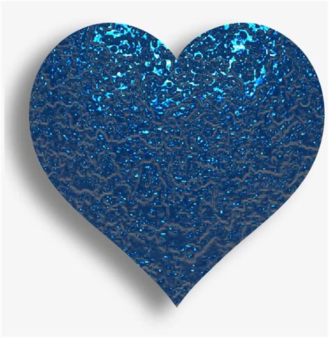 B * * I Love Heart, With All My Heart, Happy - Blue Glitter Heart Emoji ...