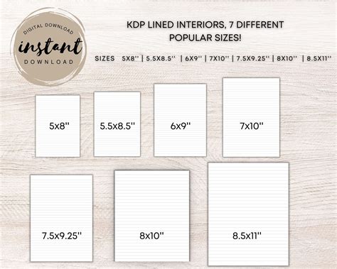 KDP Interiors bundle PDF template for Low Content Books 100 | Etsy