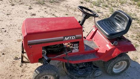 MTD 11/32 1988 Vintage Riding Mower review - YouTube