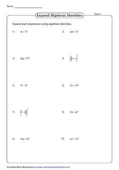 8 Algebraic Identities ideas | simplifying algebraic expressions ...