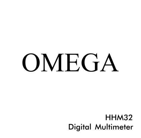 Manuals - OMEGA Engineering