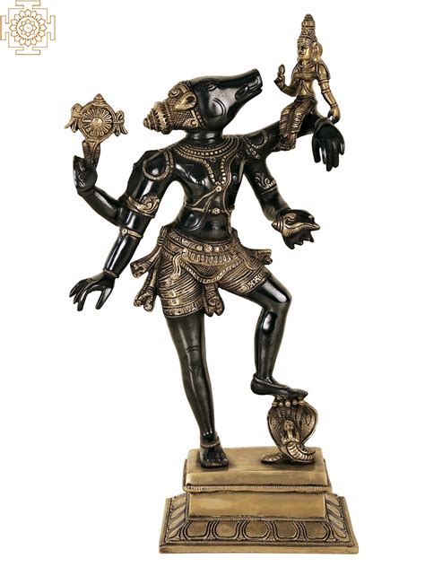 17" Varaha Avatara of Vishnu with Bhudevi (Boar Incarnation of Lord ...