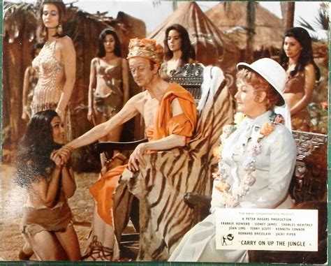 'Carry on Up the Jungle', complete 8 film lobby card set, original by Frankie Howerd; Sidney ...