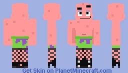 Patrick star with fishnets Minecraft Skin