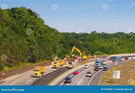 Freeway construction stock image. Image of truck, construction - 5700045