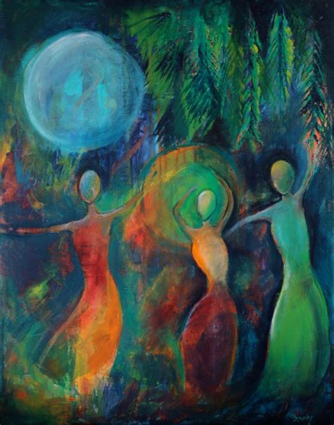 Moon Dance Print From Original Acrylic Painting Home Decor - Etsy