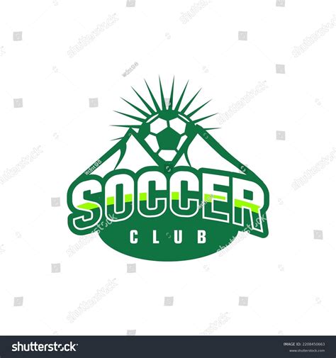 Mountain Soccer Football Club Logo Badge Stock Vector (Royalty Free ...