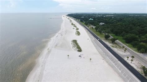 Drone Beach FlyOver - GulfPort MS - YouTube