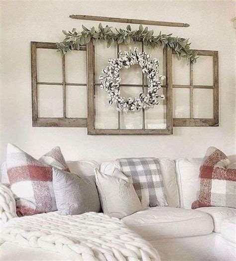 contemporary farmhouse decor #FarmhouseDécorIdeasandTips | Large wall decor living room ...