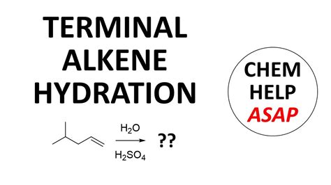 hydration of a terminal alkene - YouTube